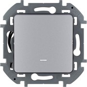 Legrand Inspiria алюминий переключатель одноклавишный с подсветкой/индикацией 10 AX - 250 В 673662