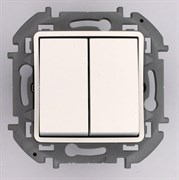 Legrand Inspiria белый переключатель двухклавишный 10 AX - 250 В 673655