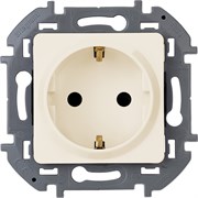 Legrand Inspiria слоновая кость розетка 2К+З - немецкий стандарт - 16 А - 250 В 673721