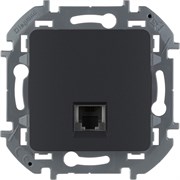 Legrand Inspiria антрацит телефонная розетка RJ11 673823