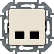 Legrand Inspiria слоновая кость двойная розетка RJ 45 - категория 6 - UTP 673841