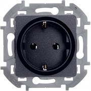 Розетка 1-м СП Inspiria 16А IP20 250В 2P+E немецк. стандарт механизм антрацит Leg 673723 pe694425