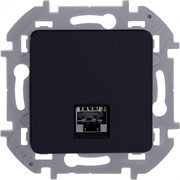 Розетка компьютерная Inspiria RJ45 кат.5E UTP антрацит Leg 673828 pe677376