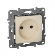 Legrand Etika слоновая кость розетка без заземления, винтовые клеммы 672320 Legrand Etika слоновая кость розетка без заземления, винтовые клеммы 672320