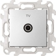 Simon 24 Алюминий Розетка TV оконечная 2450476-033