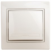 Intro Переключатель Plano 1-108-02 промежуточный, 10А-250В, IP20, СУ, слоновая кость Б0053818