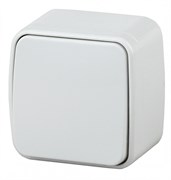 Intro 3-103-01 Переключатель, 10А-250В, IP20, ОУ, Polo, белый (18/360/4320) Б0036094