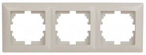 Intro 4-503-02 Рамка на 3 поста, СУ, Solo, сл.кость (14/280/2240) Б0043418