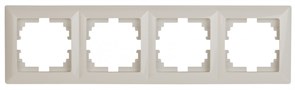 Intro 4-504-02 Рамка на 4 поста, СУ, Solo, сл.кость (14/140/1680) Б0043425
