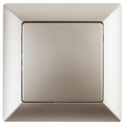 Intro Переключатель Solo 4-108-04 одноклавишный промежуточный, 10А-250В, IP20, СУ, шампань Б0053620
