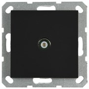 Jasmart G Черный матовый Розетка TV проходная G6002PB