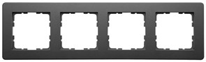 Jasmart G-Flex Черный матовый Рамка 4-я G1104PB