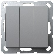 Jasmart G Алюминий Выключатель 3-кл 10A 250V~ G3031S