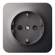 Jasmart FS Антрацит Розетка 1-ая со шт, накладного монтажа, 16AX 250V~ FS5501B