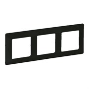Legrand Valena Life Black рамка антрацит 3-постовая универсальная 754253