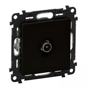 Legrand Valena Life Black розетка ТВ c топологией звезда 0-2400 МГц. С лицевой панелью, антрацит. 756351