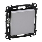 Legrand Valena Life алюминий выключатель 1-клавишный 10А 250В 752601
