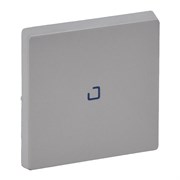 Legrand Valena Life алюминий клавиша 1-ая с подсветкой/индикацией (голубая линза в центре) 755102