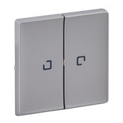 Legrand Valena Life алюминий клавиша 2-ая с подсветкой/индикацией 755222
