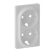 Legrand Valena Life белый накладка розетки с заземлением, 2-ной 754950