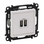 Legrand Valena Life белый розетка 2-ая USB 240В/5В 1500мА 753412