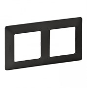 Legrand Valena Life Black рамка графит 2-постовая универсальная 754272