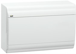IEK PRIME Корпус пластиковый навесной ЩРН-П-12 белый/белая дверь IP41 MKP82-N-12-WD-41-10