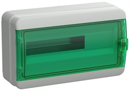 IEK TEKFOR Корпус пласт. КМПн-18 IP65 зелен. прозр. дверь TF5-KP72-N-18-65-K03-K06