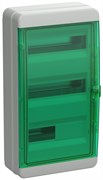 IEK TEKFOR Корпус пласт. КМПн-36 IP65 зелен. прозр. дверь TF5-KP72-N-36-65-K03-K06