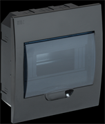 IEK KREPTA 3 Корпус пластиковый ЩРВ-П-8 IP41 черный скрыт.монтаж MKP12-V-08-41-K02