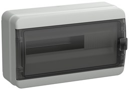 IEK TEKFOR Корпус пласт. КМПн-18 IP65 черн. прозр. дверь TF5-KP72-N-18-65-K03-K02