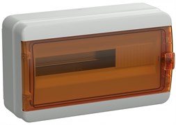 IEK TEKFOR Корпус пласт. КМПн-18 IP65 оранж. прозр. дверь TF5-KP72-N-18-65-K03-K09