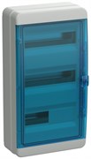 IEK TEKFOR Корпус пласт. КМПн-36 IP65 син. прозр. дверь TF5-KP72-N-36-65-K03-K07
