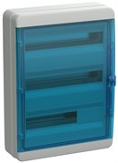 IEK TEKFOR Корпус пласт. КМПн-54 IP65 син. прозр. дверь TF5-KP72-N-54-65-K03-K07