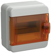 IEK TEKFOR Корпус пласт. КМПн-6 IP65 оранж. прозр. дверь TF5-KP72-N-06-65-K03-K09