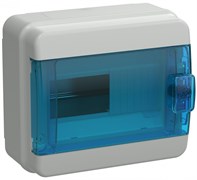 IEK TEKFOR Корпус пласт. КМПн-8 IP65 син. прозр. дверь TF5-KP72-N-08-65-K03-K07