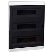 КЭАЗ Корпус пластиковый Встраиваемый OptiBox P-BVK-2-54-IP41 Прозрачная черная дверь 117960 КЭАЗ Корпус пластиковый Встраиваемый OptiBox P-BVK-2-54-IP41 Прозрачная черная дверь 117960