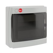DKC Щиток настенный с дверцей 8 мод.,IP65, серый, с клеммным блоком 63А RB08W6TGD