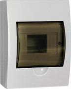 IEK GENERICA Корпус пластиковый ЩРН-П-6 черн. прозр. дверь IP41 MKP12-N-06-41-G