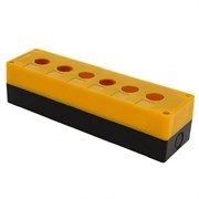 EKF PROxima Корпус КП106 пластиковый 6 кнопок желтый cpb-106-o