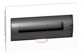 Systeme Electric EASY 9 Корпус встраиваемый с прозрачной дверью 1ряд/18мод, IP40, IK07, 63А, 2 клеммы EZ9E118S2FRU