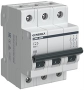 IEK GENERICA Авт. выкл. ВА47-29М 3P 25А 4,5кА C MVA21-3-025-C-G