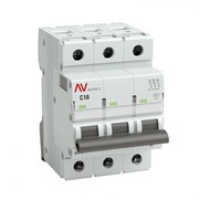 EKF Averes AV-6  Автоматический выключатель  (С) 3P 10А 6kA mcb6-3-10C-av