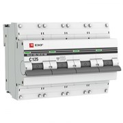 EKF PROxima ВА 47-100 Автоматический выключатель  (С) 4P 125А 10kA mcb47100-4-125C-pro