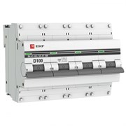 EKF PROxima ВА 47-100 Автоматический выключатель  (D) 4P 100А 10kA mcb47100-4-100D-pro