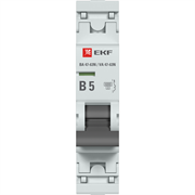 EKF Автоматический выключатель 1P 5А (B) 6кА ВА 47-63N PROxima M636105B