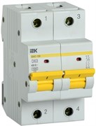 IEK KARAT Автоматический выключатель ВА47-150 2Р 63А 15кА характеристика D MVA50-2-063-D