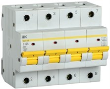 IEK KARAT Авт. выкл. ВА47-150 4Р 125А 15кА х-ка C MVA50-4-125-C