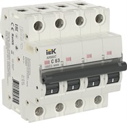 IEK ARMAT Автоматический выключатель M06N 4P C 63А AR-M06N-4-C063