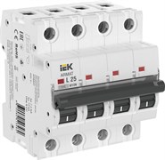 IEK ARMAT Автоматический выключатель M10N 4P L 25А AR-M10N-4-L025